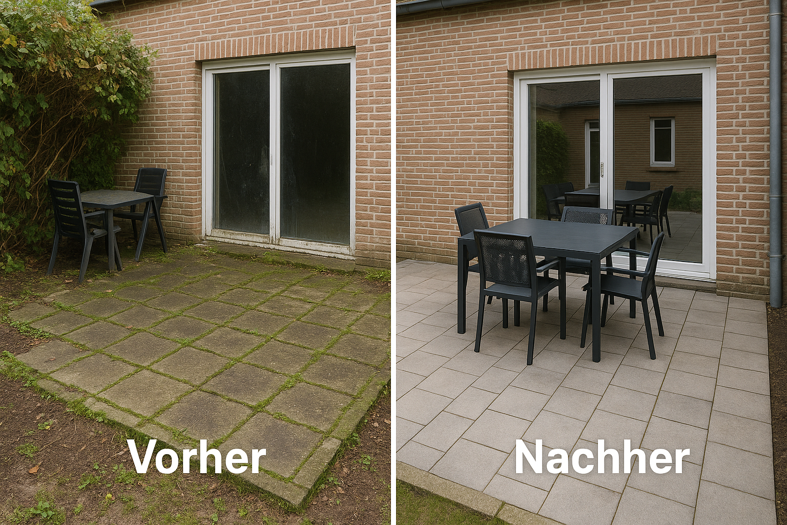 Vernachlässigte Terrasse